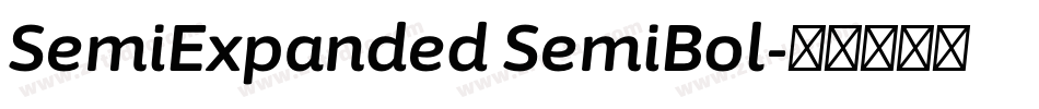 SemiExpanded SemiBol字体转换